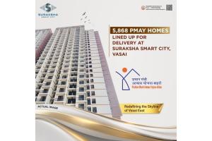 5868 PMAY units lined up for delivery at Suraksha Smart City, Vasai