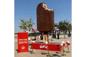 Melt Your Crush: Vadilal’s 17ft Melting Ice Cream Sparks Romance at Sabarmati Riverfront