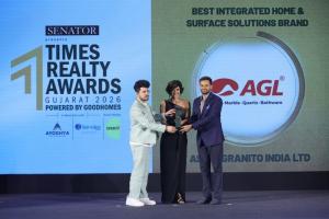 Asian Granito India Limited Honoured as Best Integrated Home and Surface Solutions Brand at Times Realty Awards Gujarat 2026