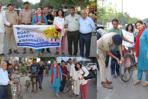 Surat: Chamber Launches Road Safety Campaign, Retro Reflectors Installed on Over 1200 Workers' Bicycles