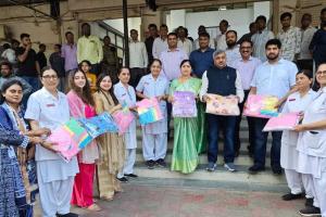 Surat: Chhotubhai Patil's Birthday Celebrated with Service Activities at New Civil Hospital