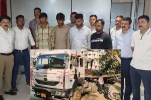 Surat: Major action by SOG in Dindoli, four accused arrested with 60 tons of stolen TMT rods