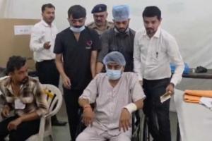 Surat: Patients Reach Polling Station from Hospital Bed, Umeshbhai Mishra Sets an Example