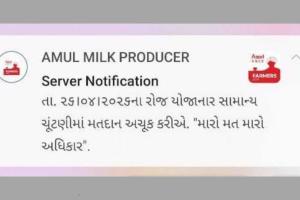 Unique Initiative in Rajkot, Milk Receipts Become a Medium for Voter Awareness