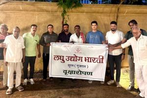 Surat: Laghu Udyog Bharati Celebrates Foundation Day with Tree Plantation