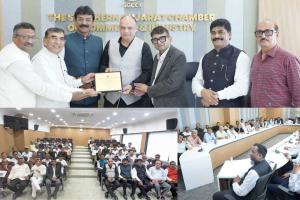 Surat: Dhule Business Federation visits SGCCI, studies industry and business models