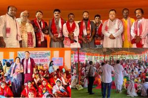 A Surat organization conducts a mass wedding for 1100 tribal daughters in Assam