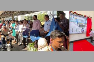 Inauguration of Digital Access Board and Battery Operated Cart Service at Vadodara Railway Station by MP Dr. Hemang Joshi