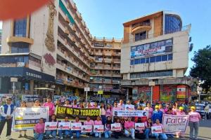 Flash Mob Organized for Tobacco Awareness in Vadodara