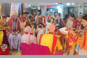 Vesu's Gaur Radha Krishna Mandir Immersed in Devotion During Shri Krishna-Rukmini Wedding Ceremony
