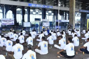 International Yoga Day-2026 Celebrated at Surat International Airport