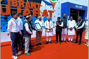 Vadodara: iNDEXTb received Guinness World Record certificate during Vibrant Gujarat Global Summit