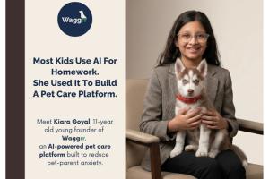 11-Year-Old Agra Student Helps Build AI-Powered Pet Care Platform Waggrr