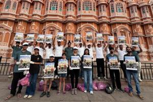 Plog Run at Hawa Mahal — GreenFit Foundation & Aravalli Foundation Spread Message of Cleanliness