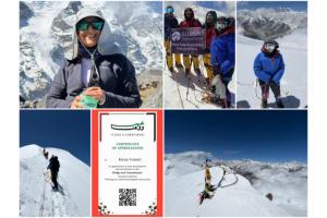 From Udgir to the Himalayas: Dr. Kiran Vemuri Conquers Mera Peak Against All Odds