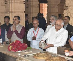 CM Bhupendra Patel Performs Rituals at Somnath Temple, Unveils Informative Documentary